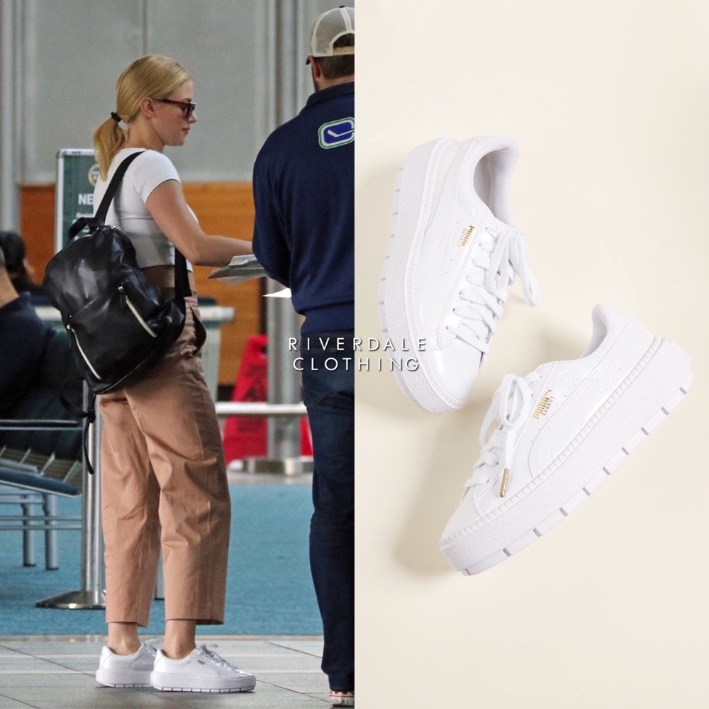 Puma basket trace platform sneakers 8